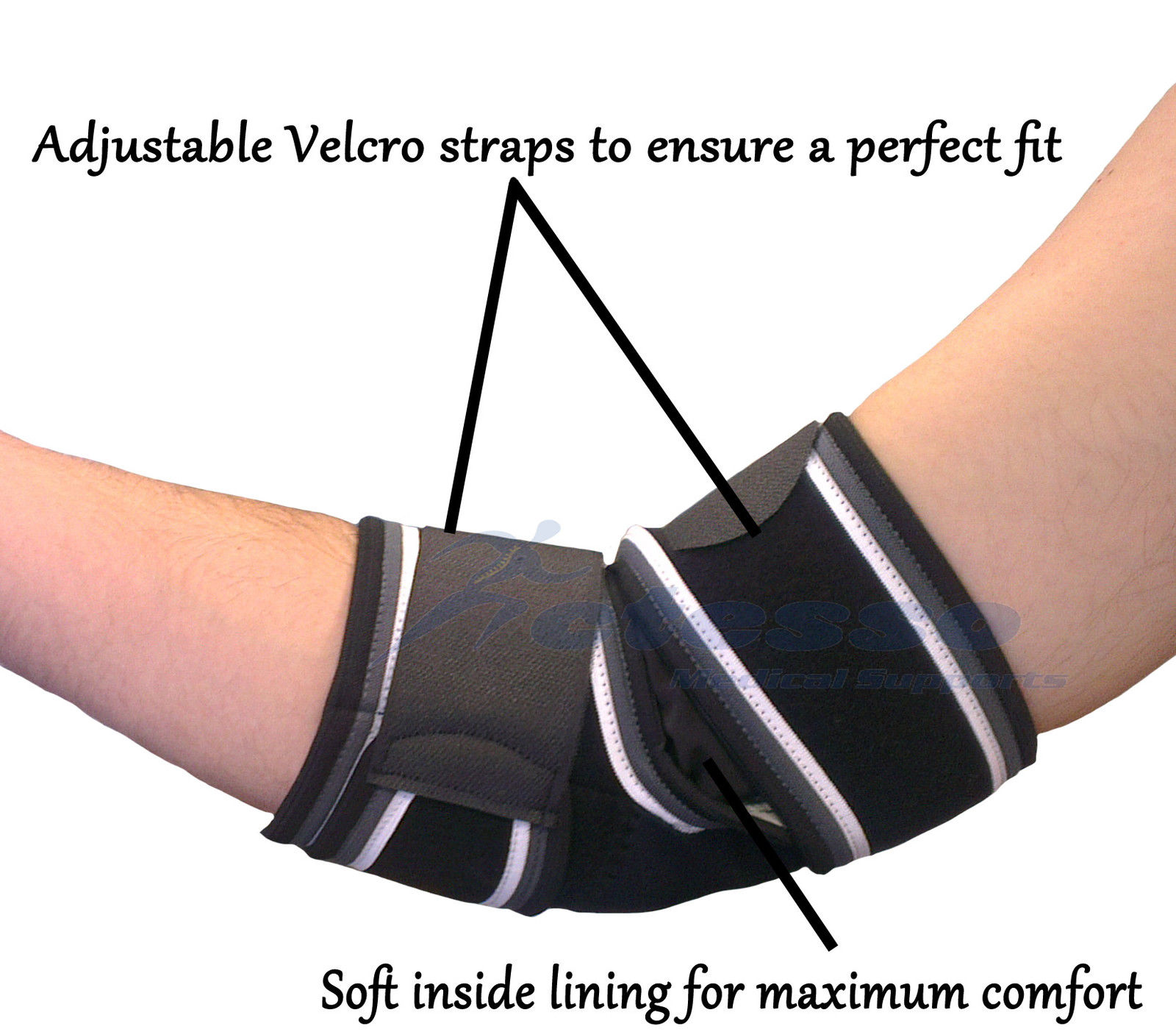 Premium Elbow Support Brace Strap Golfers Tennis Elbow Pain