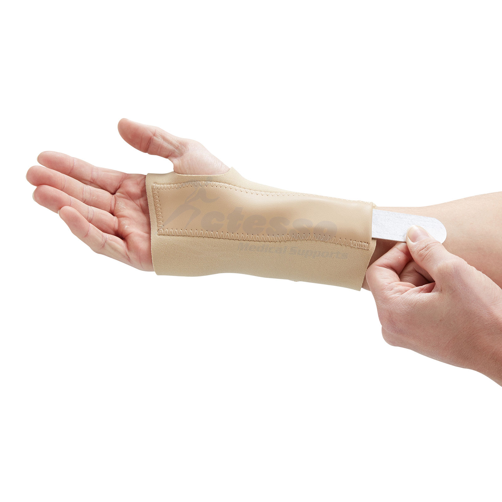 Beige Wrist Support Brace / Carpal Tunnel Hand Splint RSI Sprain Pain
