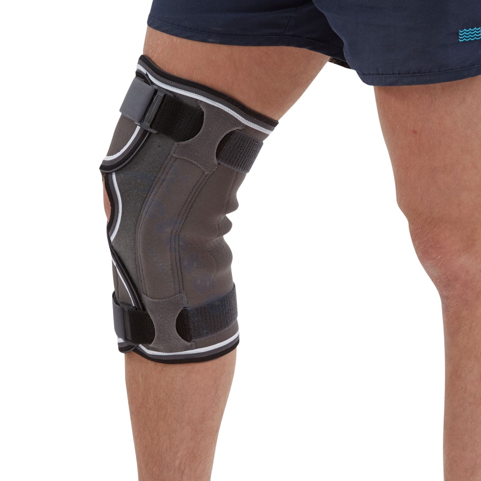 Wrap Around Open Hinged Knee Support Brace for MCL LCL Ligament Injury Sport eBay