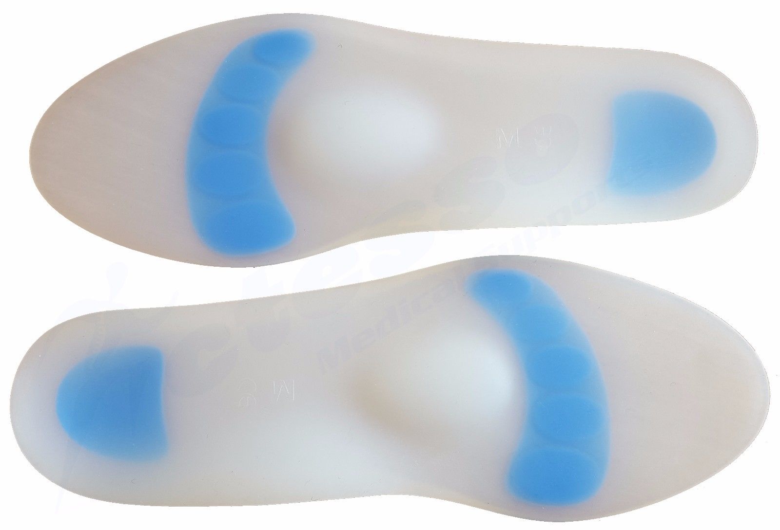 Silicone Gel Insoles shoe inner soles Metatarsal Support Foot Heel Pain ...